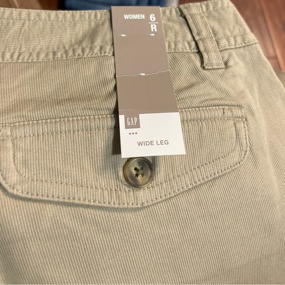 NWT Gap Stretch Size 6R Corduroy Wide Leg Pants - Picture 4 of 5